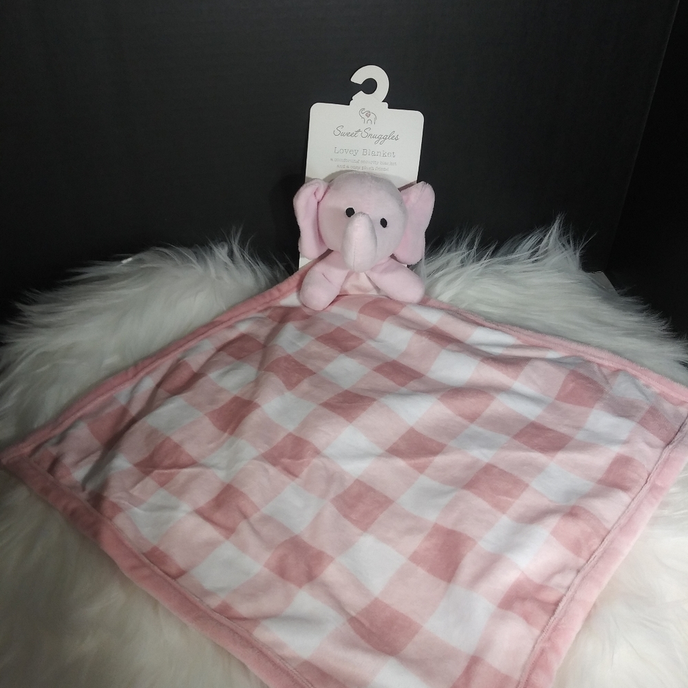 Sweet Snuggles Lovey Security Blanket Elephant